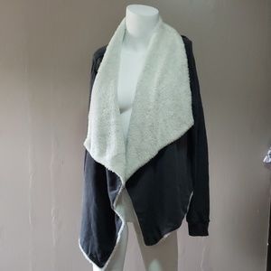 Hollister open flow cardigan jacket gray Sz XS/S